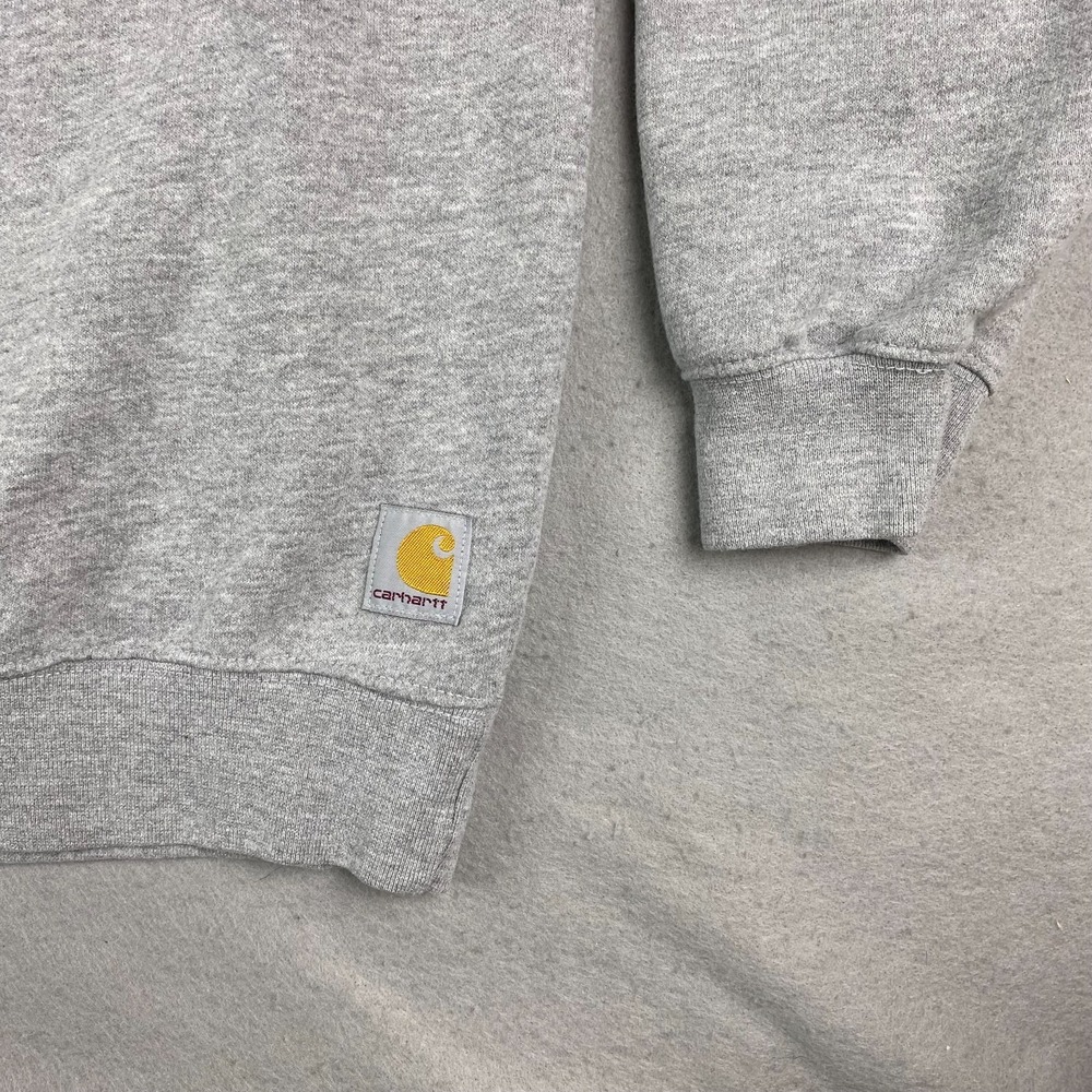 Carhartt Loose Fit Mens Sweatshirt L Crewneck Pullover Grey TS0124-M - Picture 2 of 13